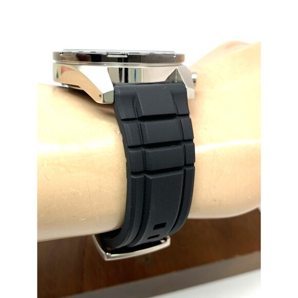 Seiko Men's Watch SSB347 Quartz Chronograph Black Dial Rubber Strap 44mm - Picture 13 of 15